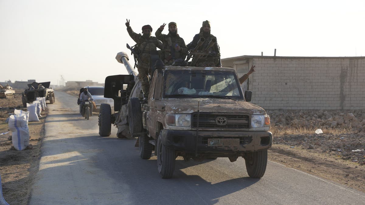 Rebels In northwest Syria seized military vehicles belonging to the regime along the route toward Kweris Airport in the eastern countryside of Aleppo on Dec. 2.