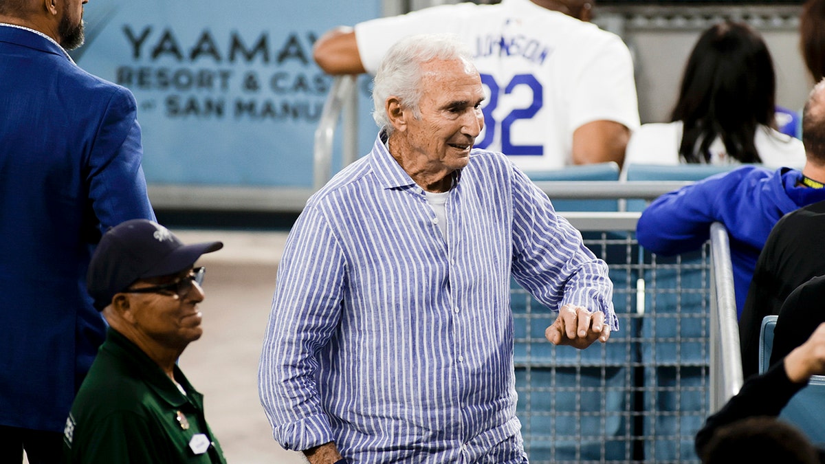 Sandy Koufax looks on