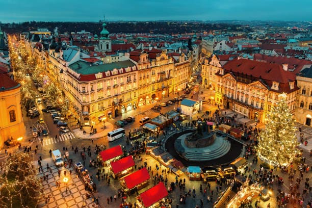 Prague, Czech Republic (Late November to early January): Prague’s Old Town Square market is one of Europe’s most picturesque, with Gothic towers and a giant Christmas tree. The Wenceslas Square market adds variety with Czech pastries and wooden toys.